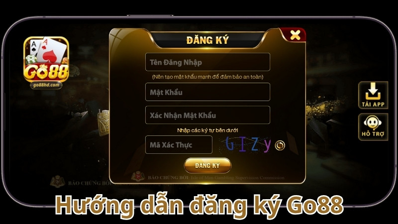 Hướng dẫn đănh ký GO88 chi tiết