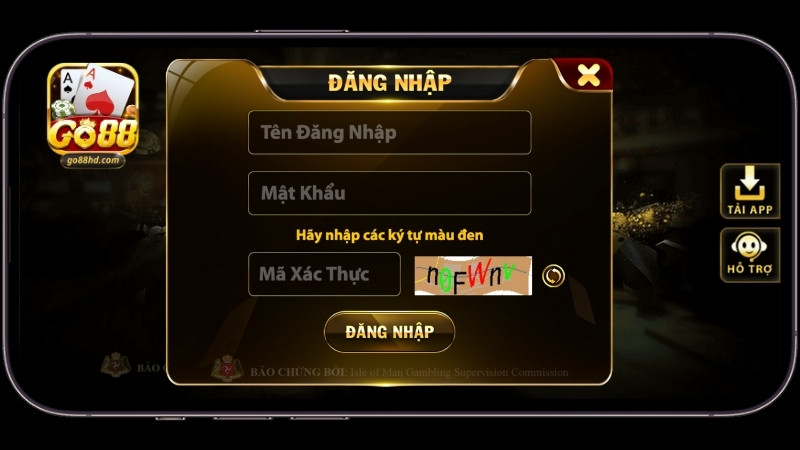 Hướng dẫn đăng nhập cổng game GO88 chi tiết