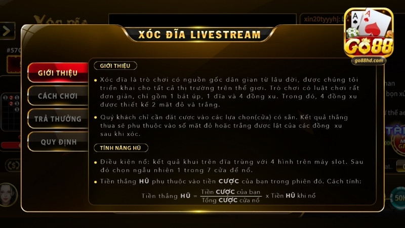 Tìm hiểu cách chơi game Xóc Đĩa GO88